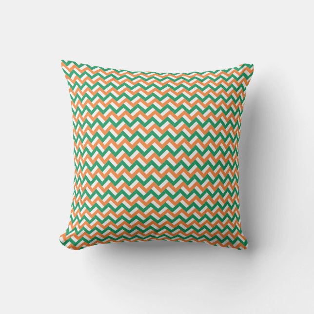 Patchwork Ireland Flag Pattern  Cushion (Front)