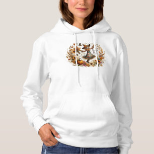 Patchwork Joy – A Scarecrow’s Dance Through Fall Hoodie