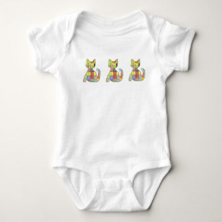 Patchwork Kitten Infant Creeper