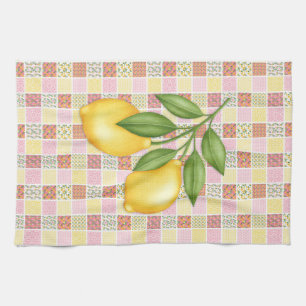 Patchwork Lemon Tea Towel