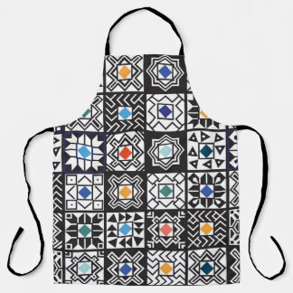Patchwork Maori: Ethnic Carpet Design. Apron