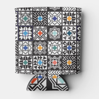 Patchwork Maori: Ethnic Carpet Design. Can Cooler