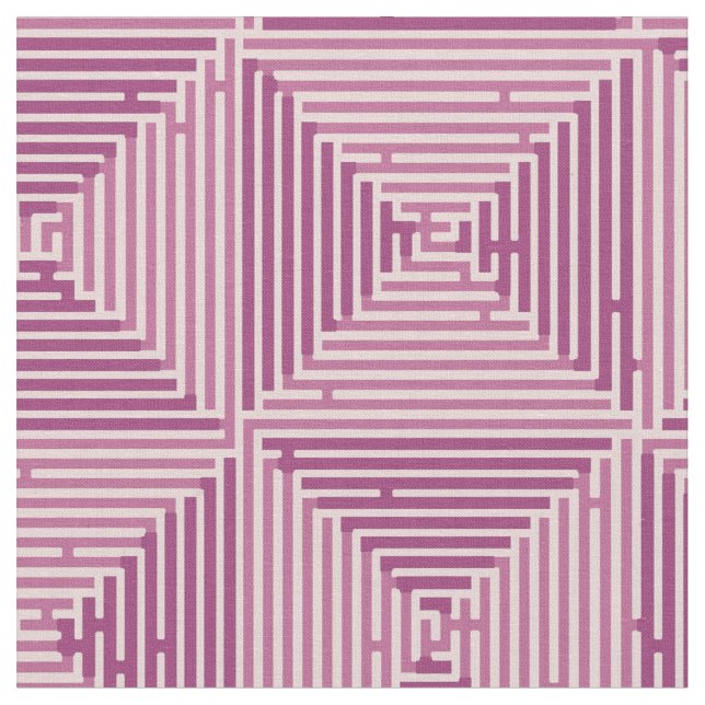 Patchwork Maze Fabric (Close Up)