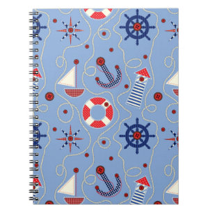 Patchwork Nautical Design Notebook