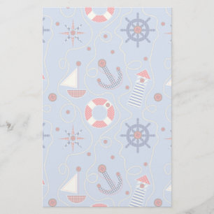 Patchwork Nautical Design Stationery
