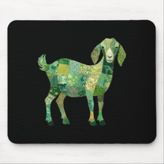 Patchwork Nubian Dairy Goat Mouse Mat