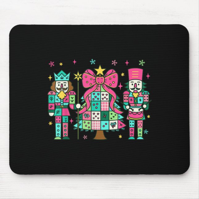 Patchwork Nutcracker Christmas Tree Nk Nutcracker  Mouse Mat (Front)