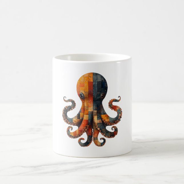 Patchwork Octopus Mug (Center)