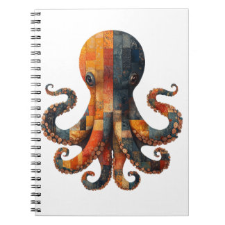 Patchwork Octopus Notebook