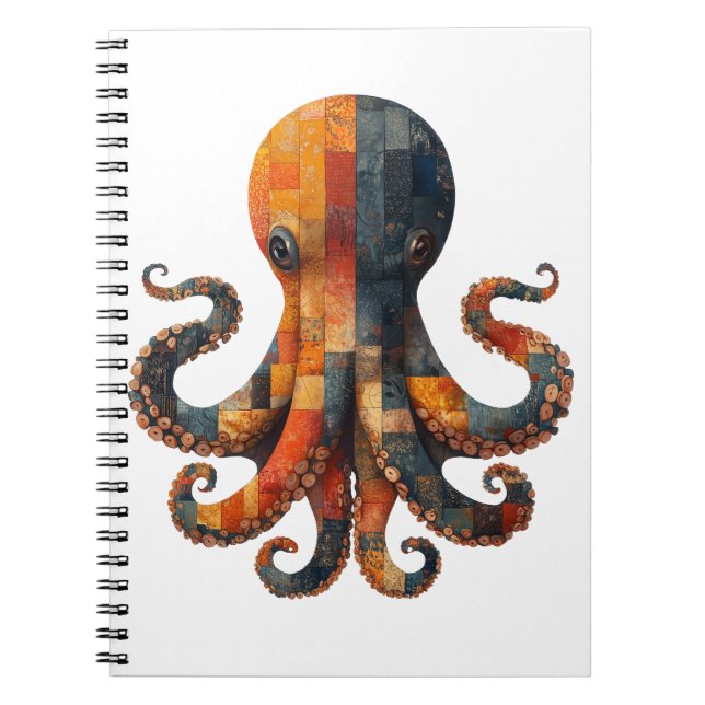 Patchwork Octopus Notebook (Front)