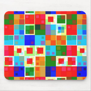 Patchwork Of Colour Mouse Mat
