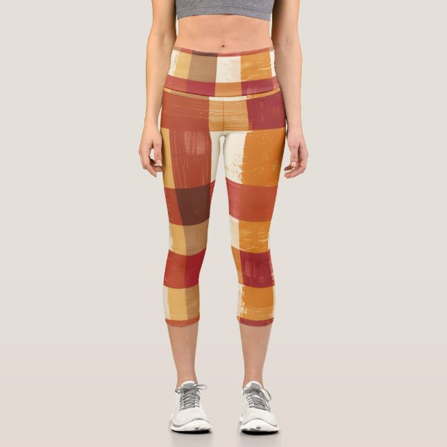 Patchwork of Home Capri Leggings (Front)