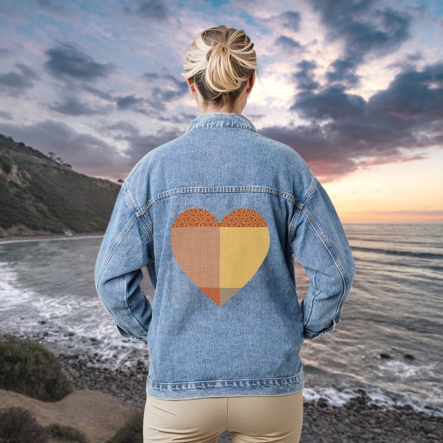Patchwork Of Patterns 1 Denim Jacket (Creator Uploaded)