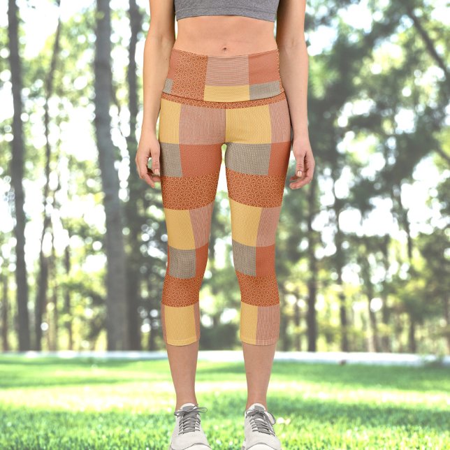 Patchwork Of Patterns 1 High Waisted Capris (Creator Uploaded)