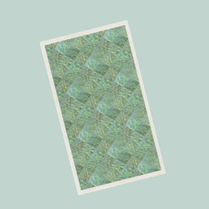 Patchwork of Sea Green paper guest towels Napkin
