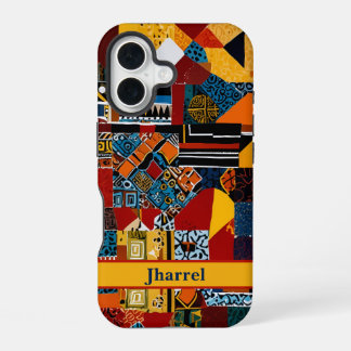 Patchwork Older African American Men Birthday Gift iPhone 16 Case