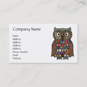 Patchwork Owl Business Card