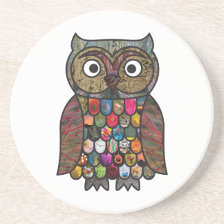 Patchwork Owl Coaster