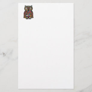 Patchwork Owl Stationery