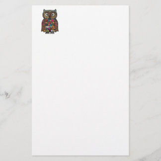 Patchwork Owl Stationery