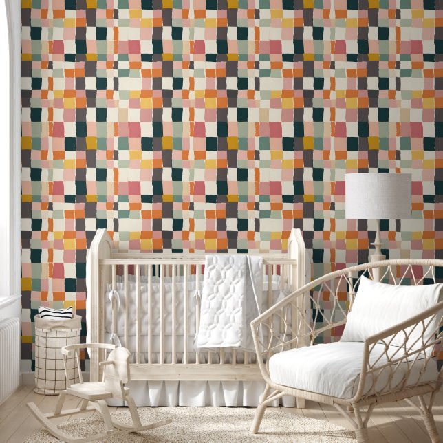 Patchwork Pastels Wallpaper (Kids)