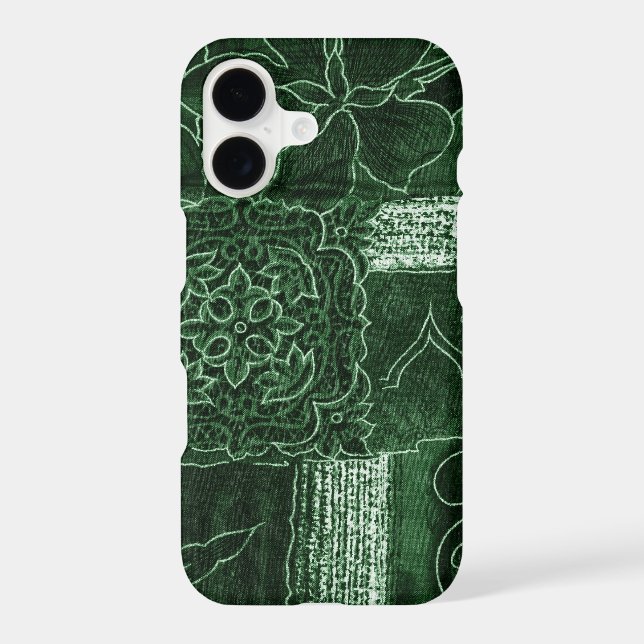 Patchwork Pattern, Patchwork Background, Green (Back)