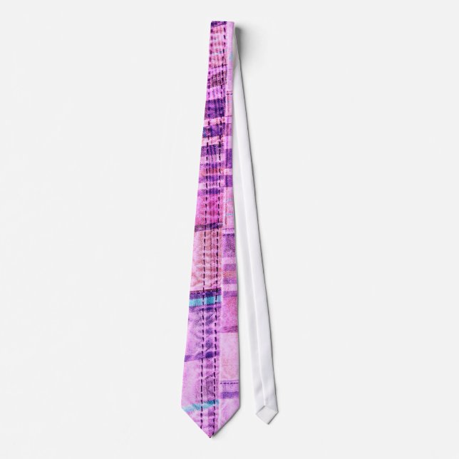 Patchwork Plaid 5 Tie (Front)