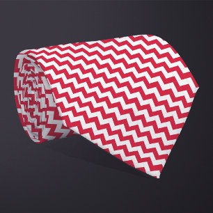 Patchwork Poland Flag Pattern Tie