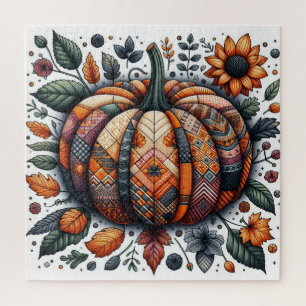 Patchwork Pumpkin Puzzle