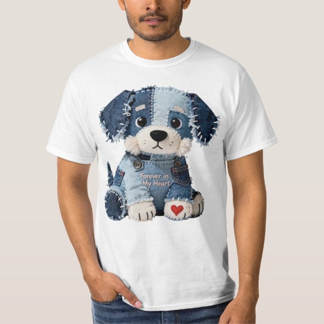 Patchwork Puppy Dog T-Shirt (Front)