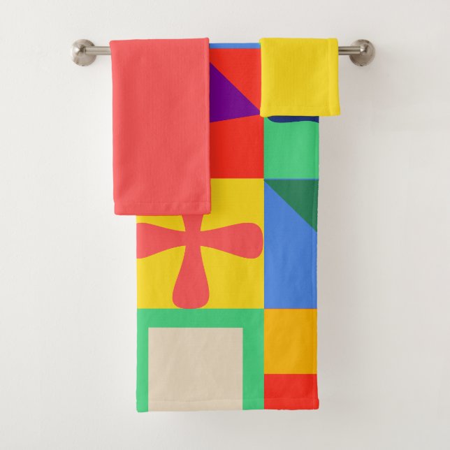 Patchwork Quilt  Bath Towel Set (Insitu)