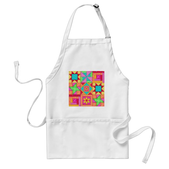 Patchwork Quilt Block Apron (Front)