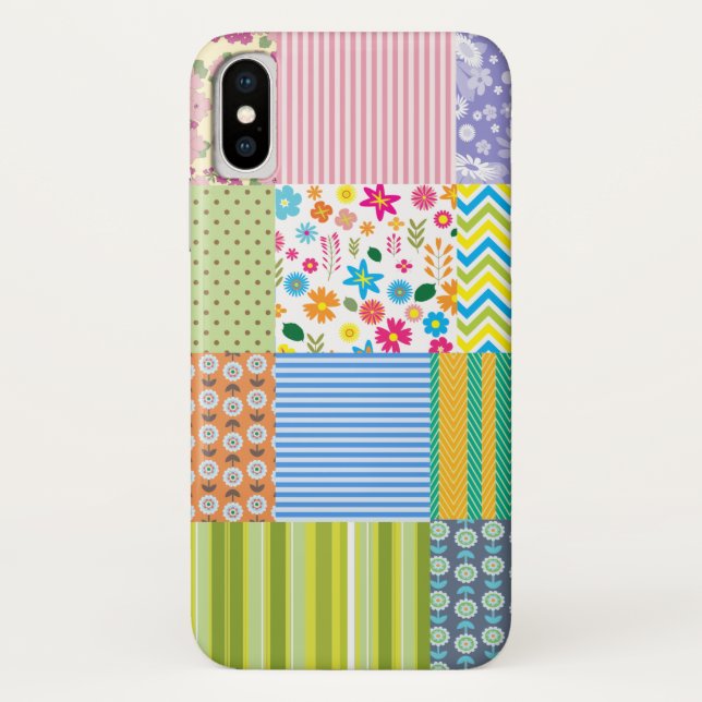 Patchwork Quilt Case-Mate iPhone Case (Back)