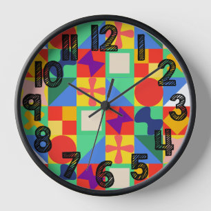 Patchwork Quilt  Clock