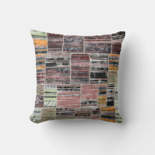 Patchwork Quilt Collage Seamless Print. Cushion