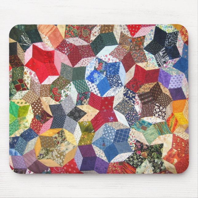 Patchwork Quilt Mouse Mat (Front)