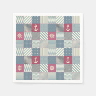 Patchwork Quilt Multicolored Gingham Napkin