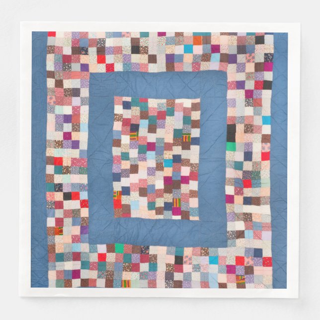 Patchwork quilt with two borders napkin (Front)