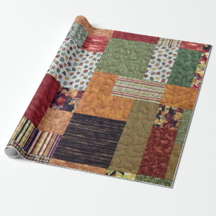 Patchwork Quilt Wrapping Paper