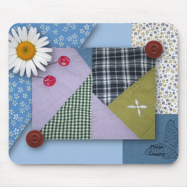 Patchwork Quilted Mousepad (Front)