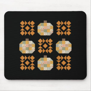 Patchwork Quilter Fall Pumpkin Quilt Block Autumn  Mouse Mat