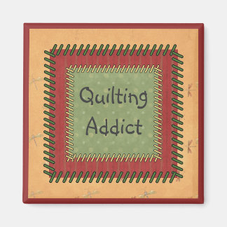 Patchwork Quilting Addict Magnet