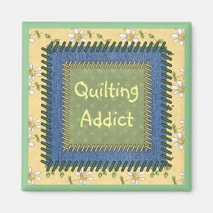 Patchwork Quilting Addict Magnet
