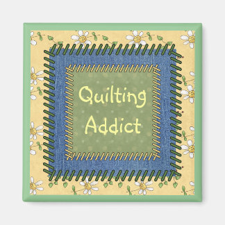 Patchwork Quilting Addict Magnet
