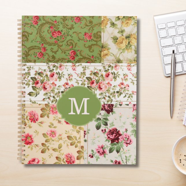 Patchwork Rose Custom Monogram Planner (Creator Uploaded)