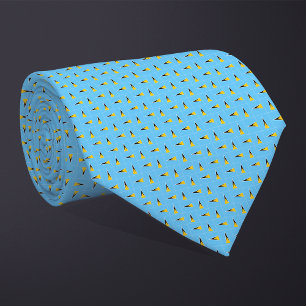 Patchwork Saint Lucia Flag Pattern  Tie
