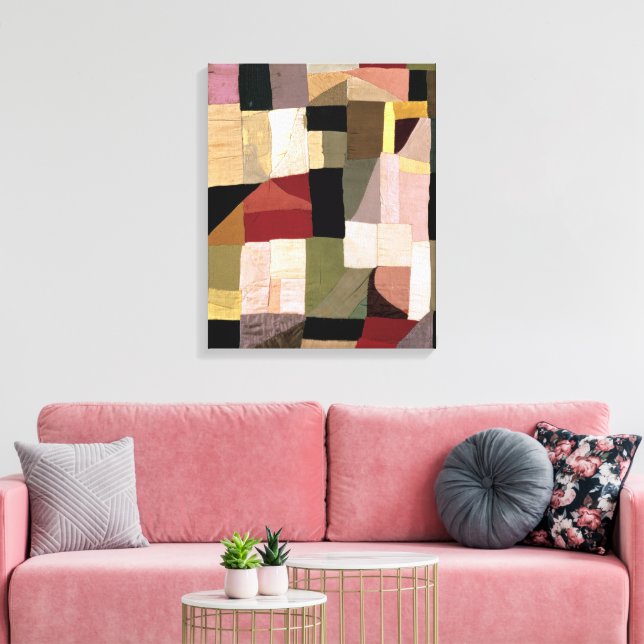 Patchwork (Son's Cradle) | Sonia Delaunay | Canvas Print (Insitu(LivingRoom))