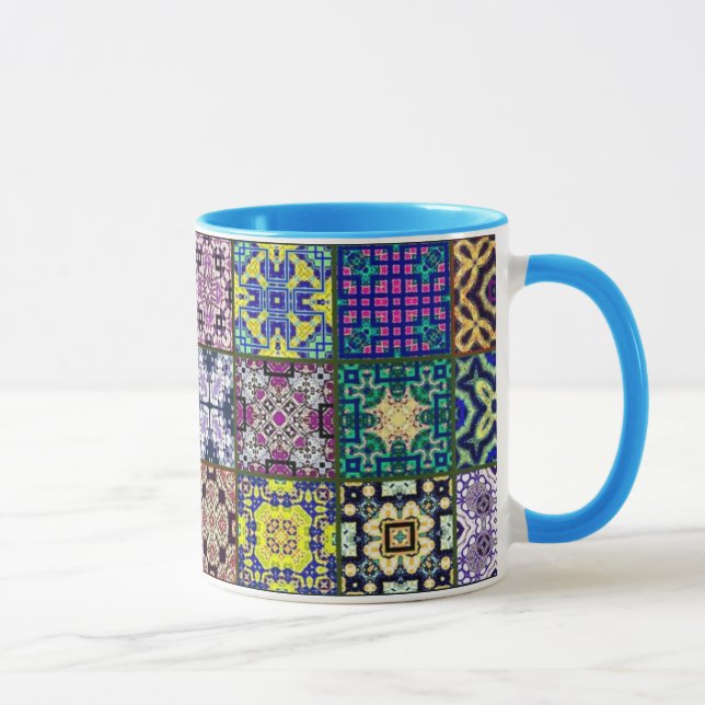 Patchwork Squares Mug (Right)