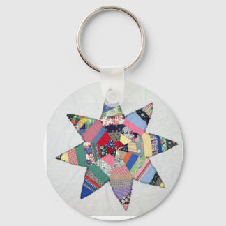 Patchwork star keychain