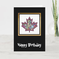 Patchwork Stitched Maple Leaf  5